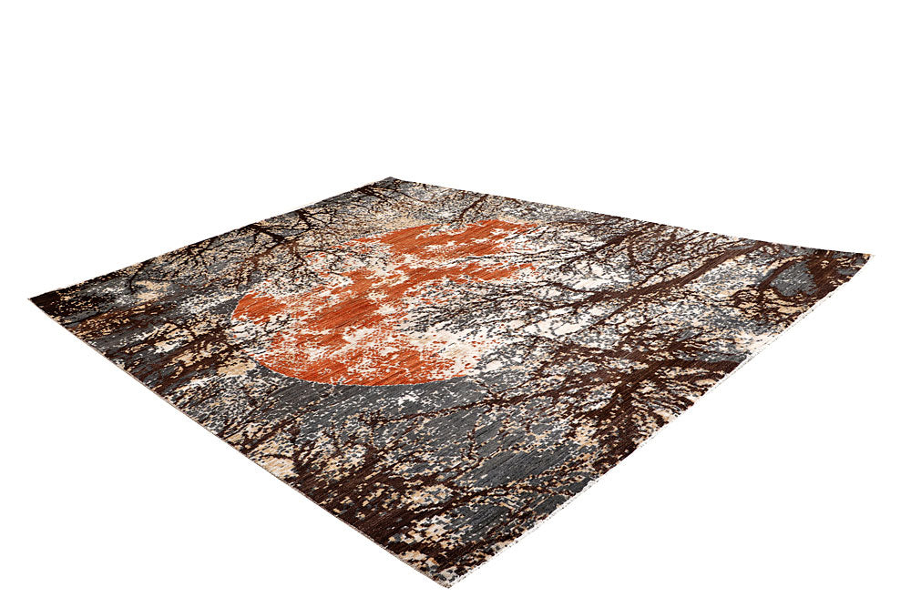 Multi Colored Abstract 8' x 10' 4 - No. 65155 - ALRUG Rug Store