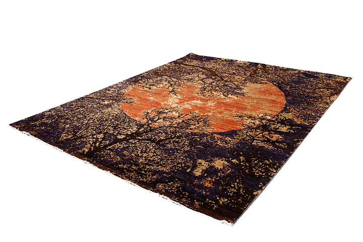 Multi Colored Abstract 8' x 10' 3 - No. 65156 - ALRUG Rug Store