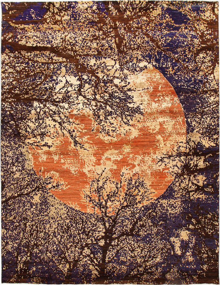 Multi Colored Abstract 8' x 10' 3 - No. 65156 - ALRUG Rug Store