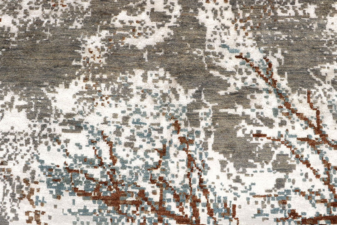 Multi Colored Abstract 8'  x" 10'  1" - No. QA74664