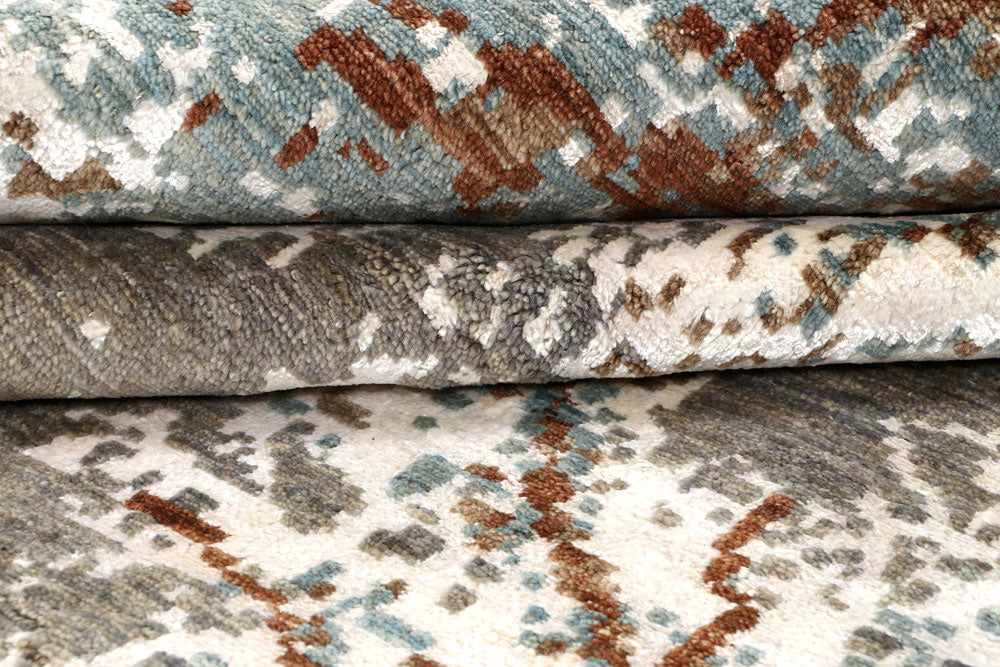 Multi Colored Abstract 8' x 10' 1 - No. 65158 - ALRUG Rug Store