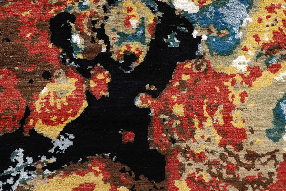 Multi Colored Abstract 8' x 10' 2 - No. 65159 - ALRUG Rug Store