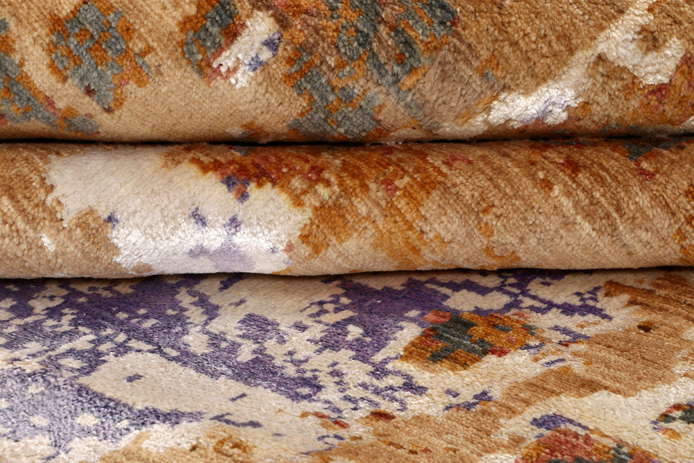 Multi Colored Abstract 8' x 10' 3 - No. 65163 - ALRUG Rug Store