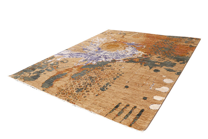 Multi Colored Abstract 8' x 10' 3 - No. 65163 - ALRUG Rug Store