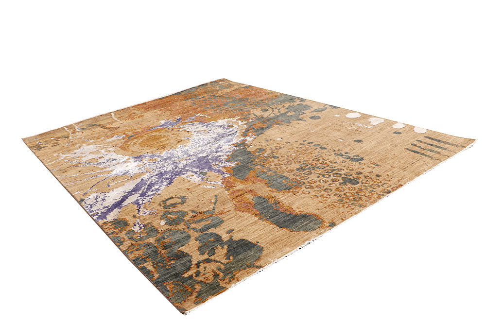 Multi Colored Abstract 8' x 10' 3 - No. 65163 - ALRUG Rug Store