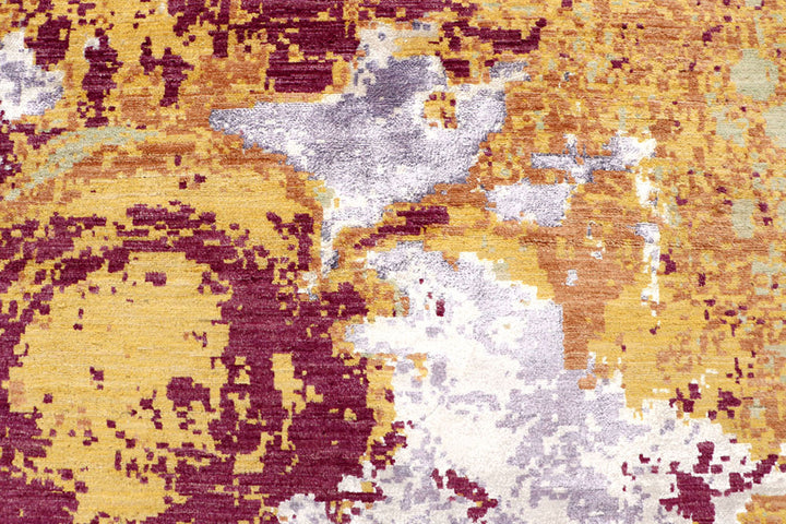 Multi Colored Abstract 8'  1" x 10'  4" - No. QA93680