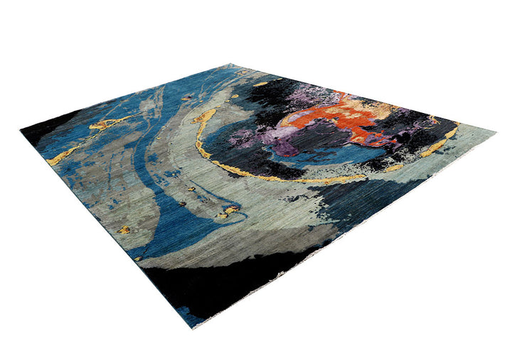 Multi Colored Abstract 8' x 10' 3 - No. 65166 - ALRUG Rug Store