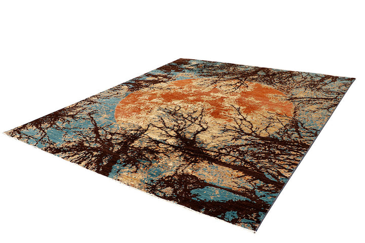 Multi Colored Abstract 8' 3 x 9' 8 - No. 65167 - ALRUG Rug Store