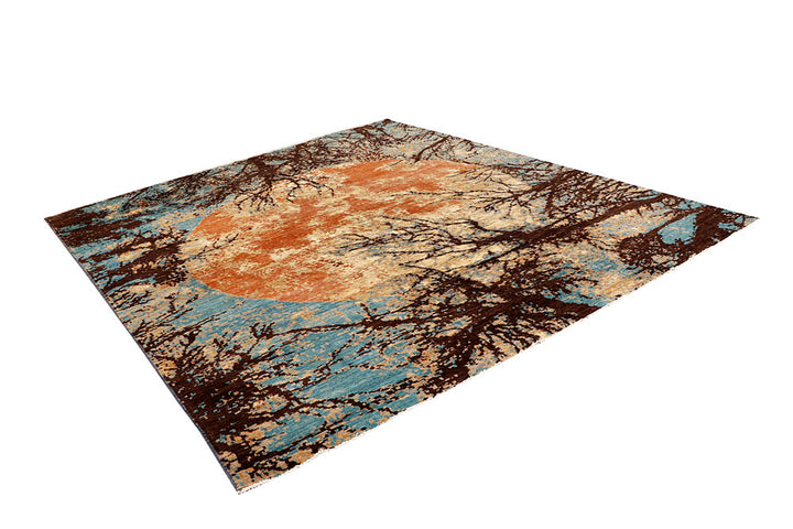 Multi Colored Abstract 8' 3 x 9' 8 - No. 65167 - ALRUG Rug Store
