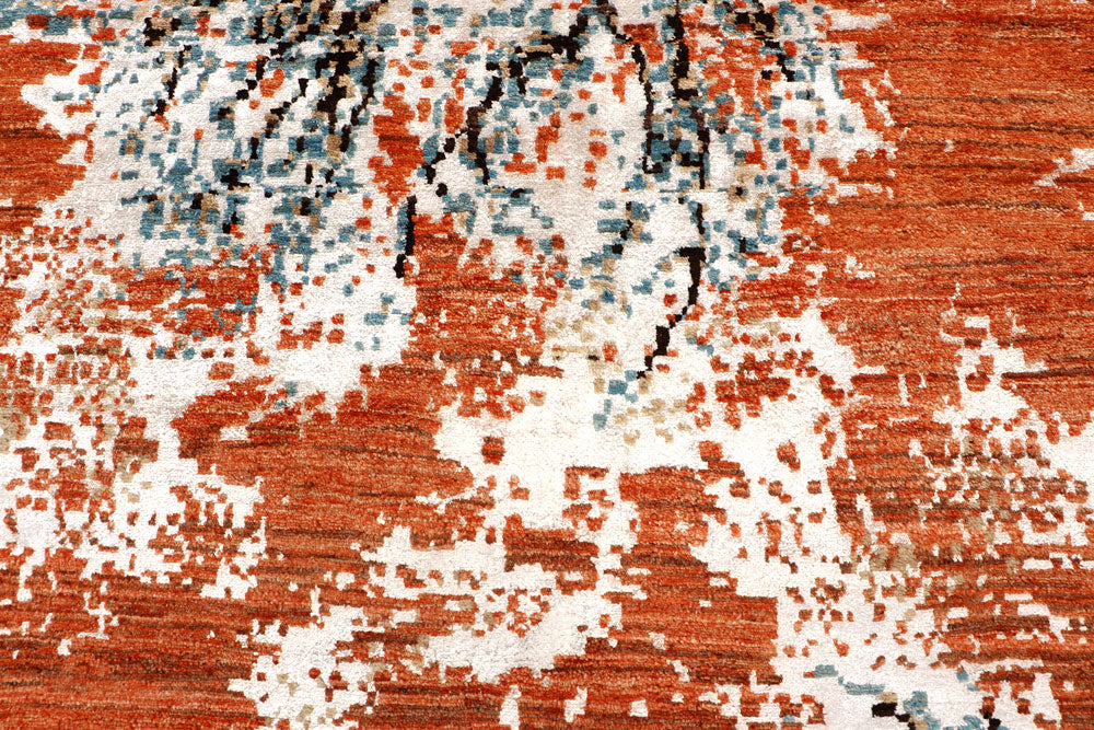 Multi Colored Abstract 8' x 10' 2 - No. 65169 - ALRUG Rug Store