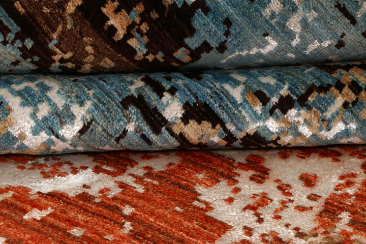 Multi Colored Abstract 8' x 10' 2 - No. 65169 - ALRUG Rug Store