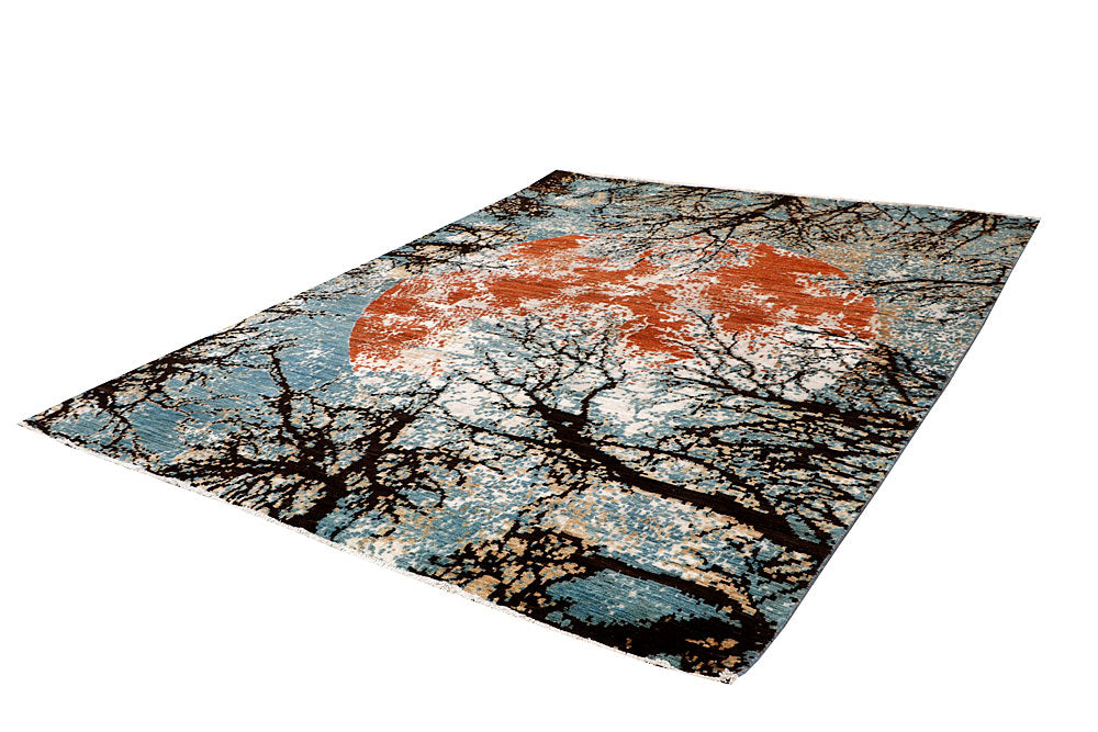 Multi Colored Abstract 8' x 10' 2 - No. 65169 - ALRUG Rug Store