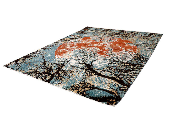 Multi Colored Abstract 8' x 10' 2 - No. 65169 - ALRUG Rug Store