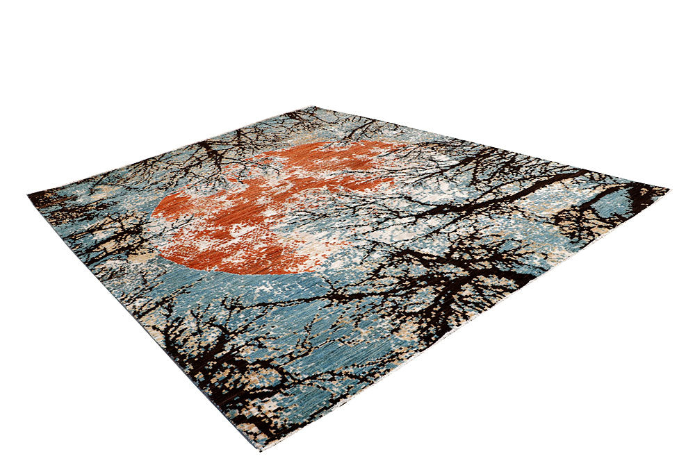 Multi Colored Abstract 8' x 10' 2 - No. 65169 - ALRUG Rug Store