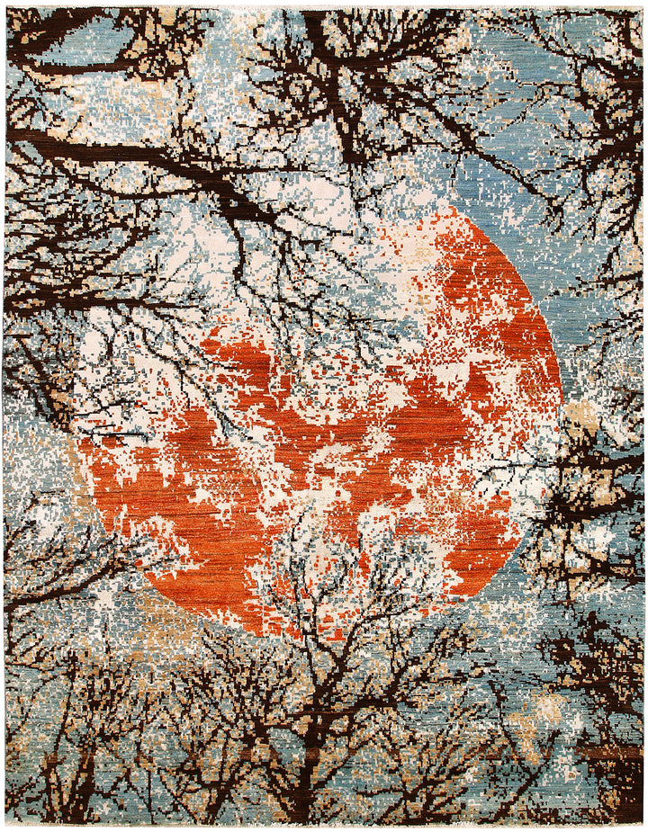 Multi Colored Abstract 8' x 10' 2 - No. 65169 - ALRUG Rug Store