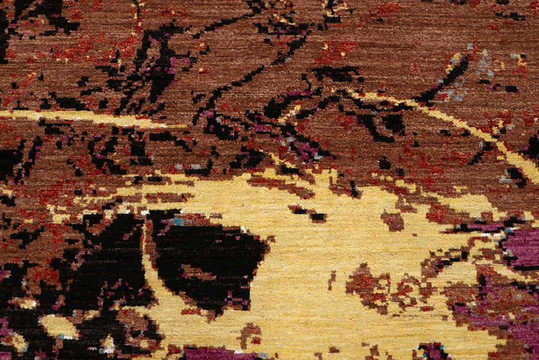 Multi Colored Abstract 8'  2" x 10'  4" - No. QA45263