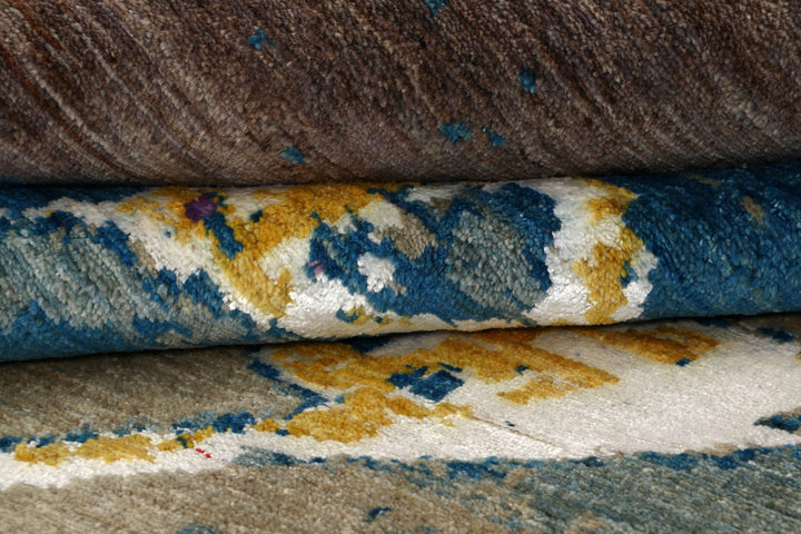 Multi Colored Abstract 8' 1 x 10' 2 - No. 65171 - ALRUG Rug Store