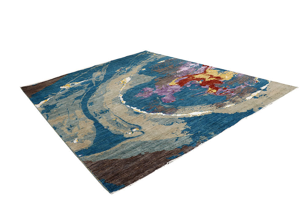 Multi Colored Abstract 8' 1 x 10' 2 - No. 65171 - ALRUG Rug Store