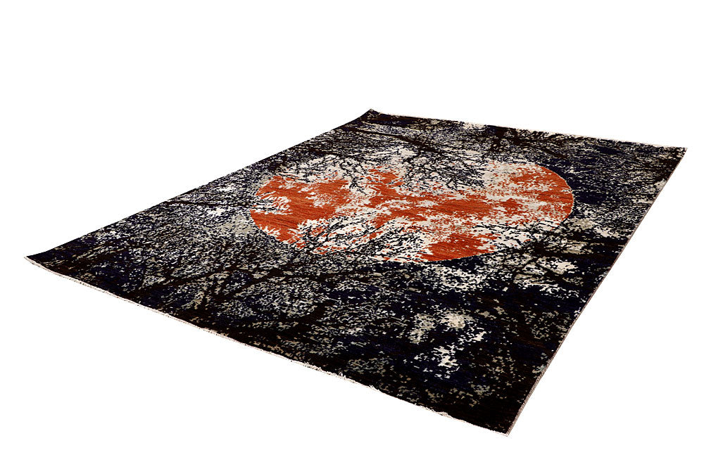 Multi Colored Abstract 8' x 10' 4 - No. 65172 - ALRUG Rug Store