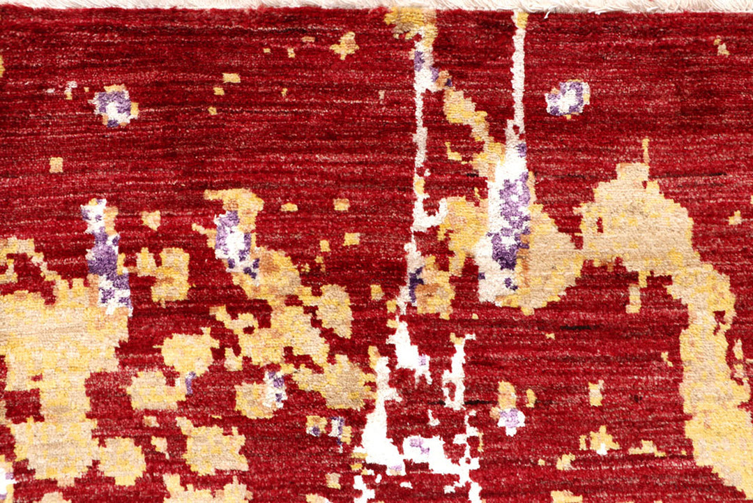 Multi Colored Abstract 8'  1" x 10'  1" - No. QA38717