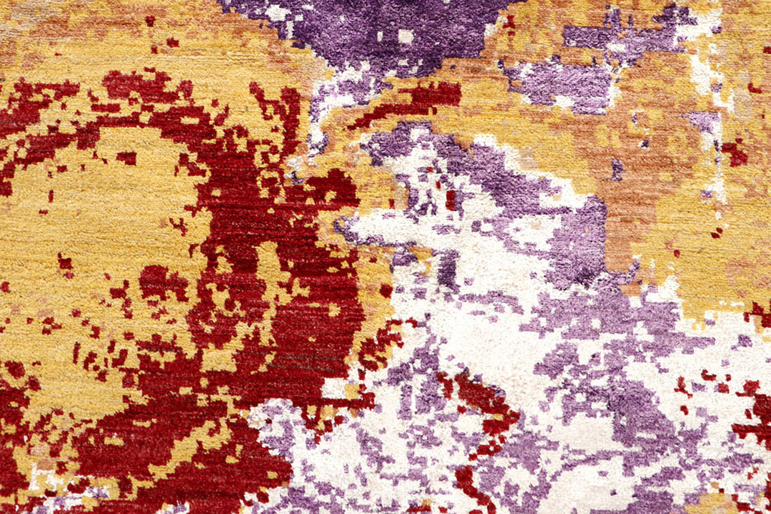 Multi Colored Abstract 8'  1" x 10'  1" - No. QA38717