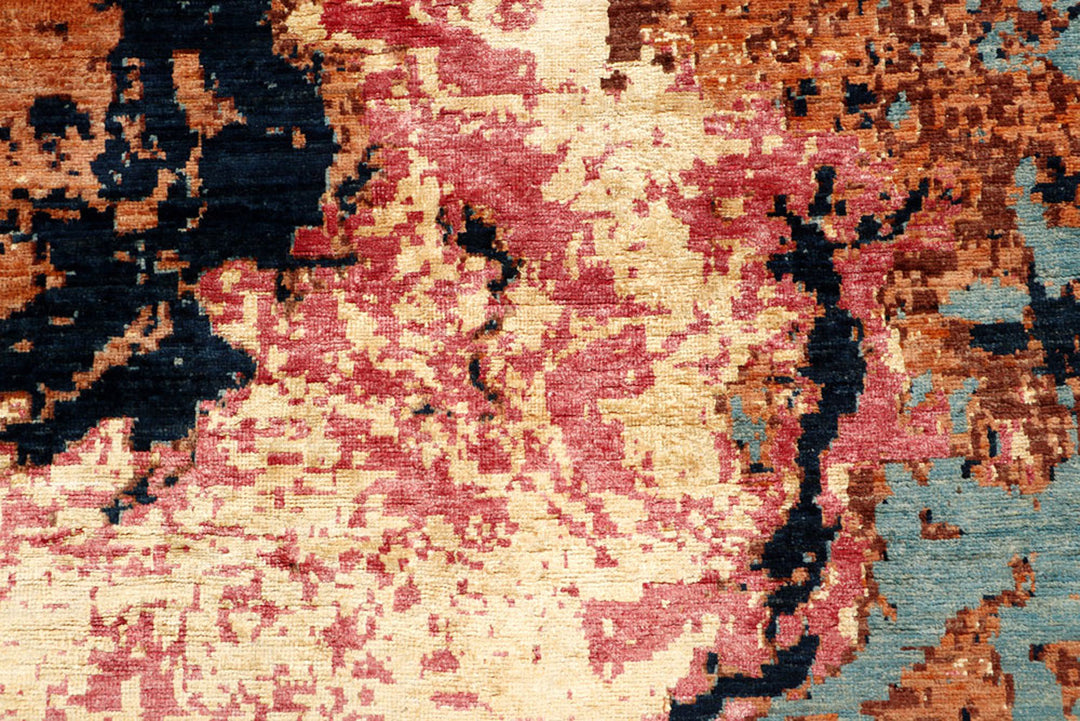 Multi Colored Abstract 7'  10" x 9'  11" - No. QA16686