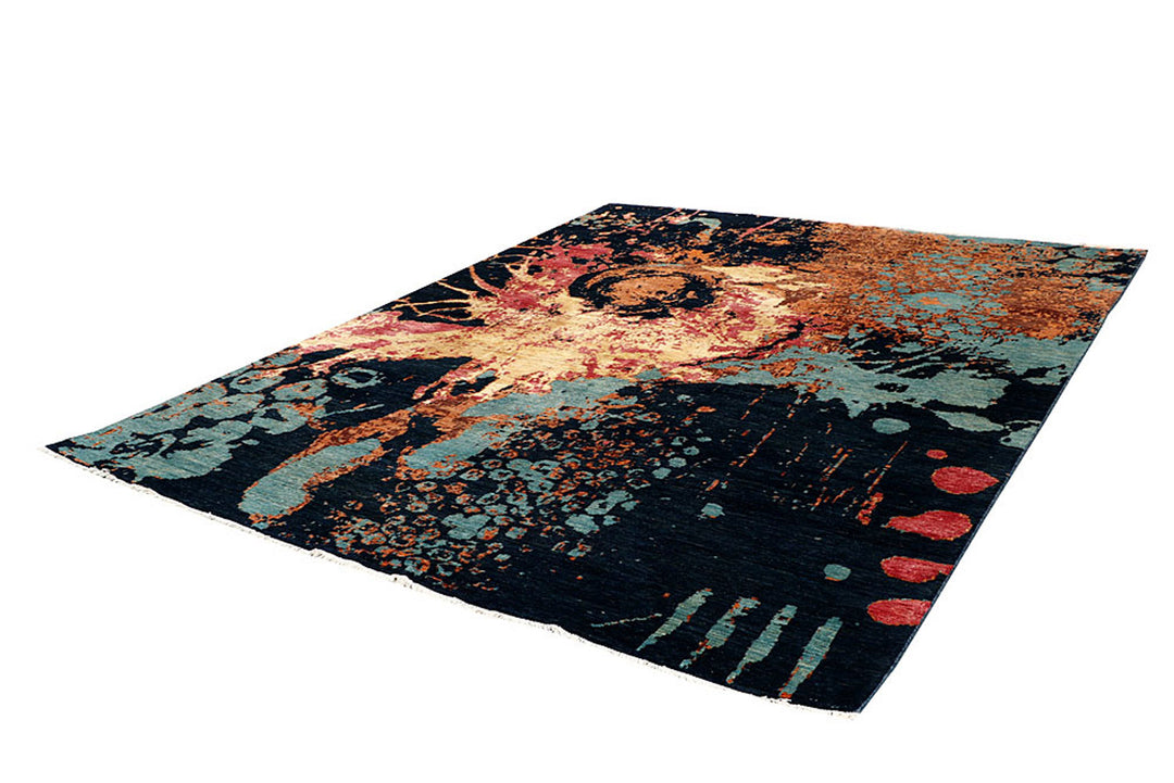 Multi Colored Abstract 7'  10" x 9'  11" - No. QA16686