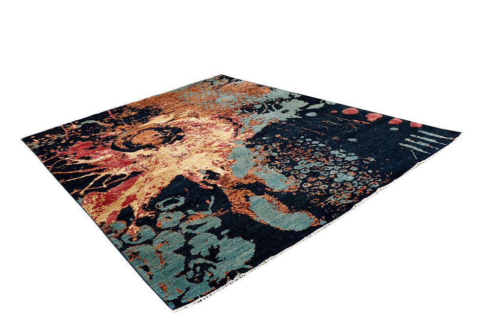 Multi Colored Abstract 7' 10 x 9' 11 - No. 65174 - ALRUG Rug Store