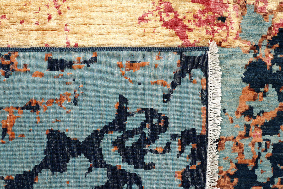 Multi Colored Abstract 7'  10" x 9'  11" - No. QA16686