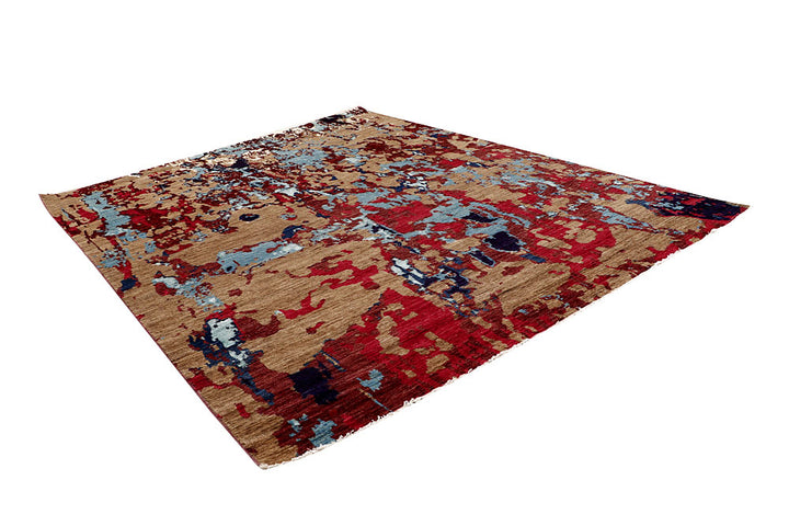Multi Colored Abstract 8' x 10' 6 - No. 65176 - ALRUG Rug Store