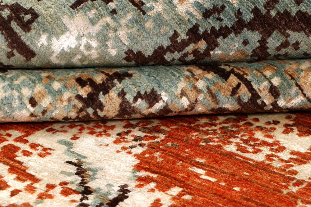 Multi Colored Abstract 7' 11 x 10' 6 - No. 65178 - ALRUG Rug Store