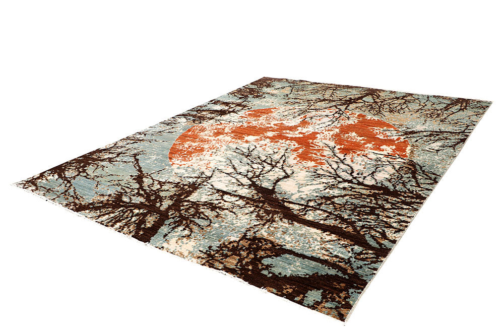 Multi Colored Abstract 7' 11 x 10' 6 - No. 65178 - ALRUG Rug Store