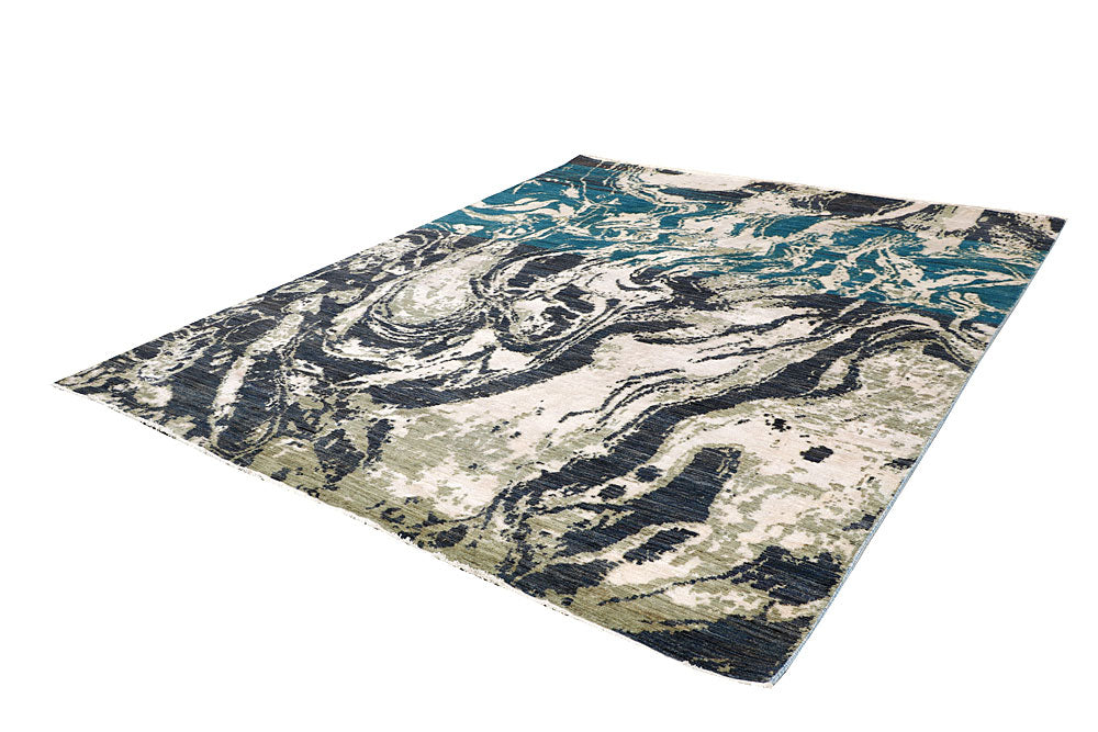 Multi Colored Abstract 8' x 10' 2 - No. 65179 - ALRUG Rug Store