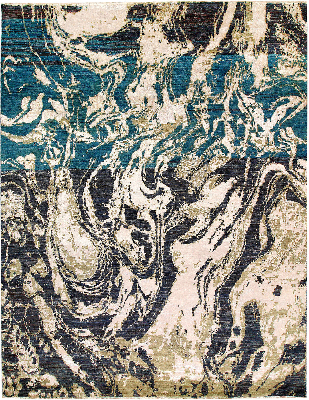 Multi Colored Abstract 8' x 10' 2 - No. 65179 - ALRUG Rug Store