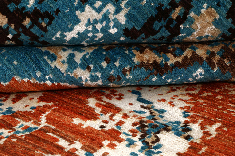 Multi Colored Abstract 7' 11 x 10' 2 - No. 65180 - ALRUG Rug Store