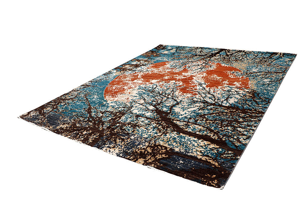 Multi Colored Abstract 7' 11 x 10' 2 - No. 65180 - ALRUG Rug Store