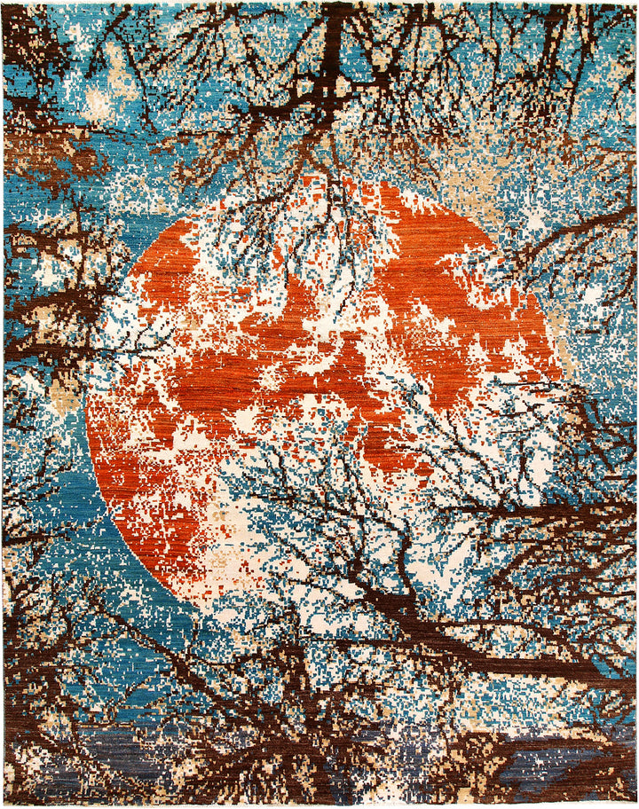 Multi Colored Abstract 7' 11 x 10' 2 - No. 65180 - ALRUG Rug Store