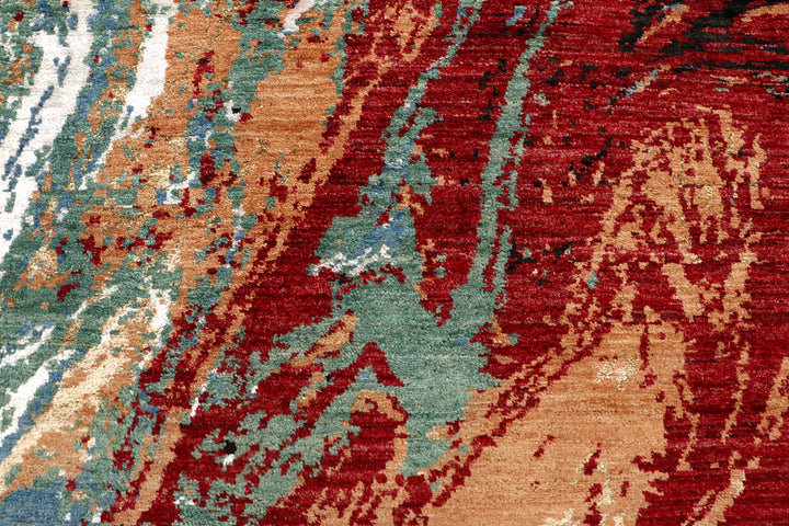 Multi Colored Abstract 8' x 10' 4 - No. 65181 - ALRUG Rug Store