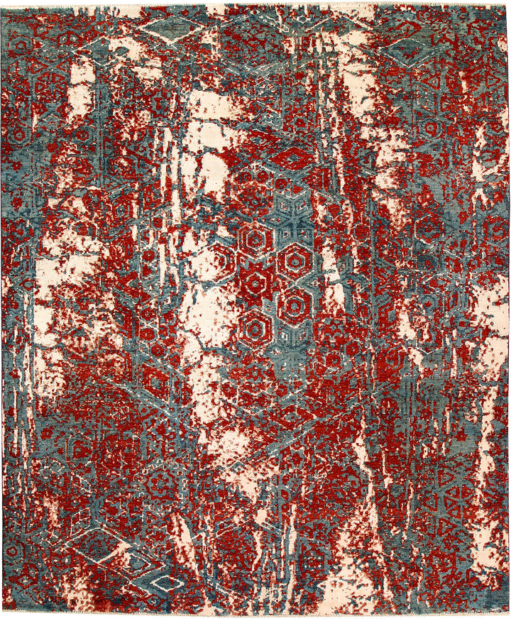 Multi Colored Abstract 7' 11 x 9' 7 - No. 65183 - ALRUG Rug Store