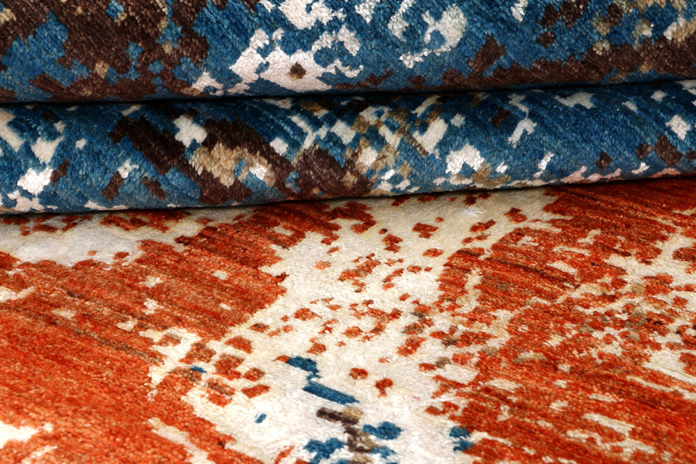 Multi Colored Abstract 8' x 10' 4 - No. 65184 - ALRUG Rug Store