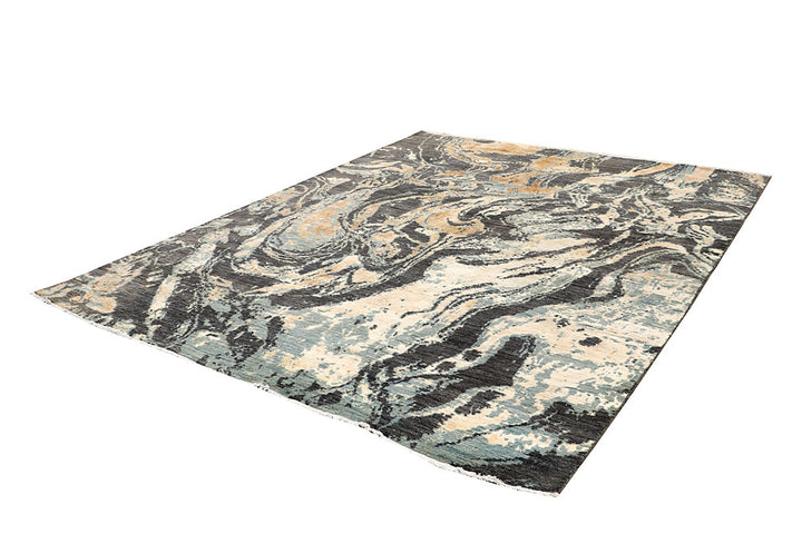 Multi Colored Abstract 8' x 10' 3 - No. 65185 - ALRUG Rug Store