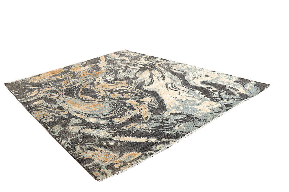 Multi Colored Abstract 8' x 10' 3 - No. 65185 - ALRUG Rug Store