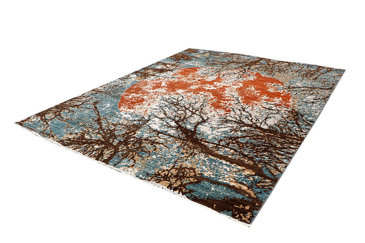 Multi Colored Abstract 7' 11 x 10' 2 - No. 65186 - ALRUG Rug Store