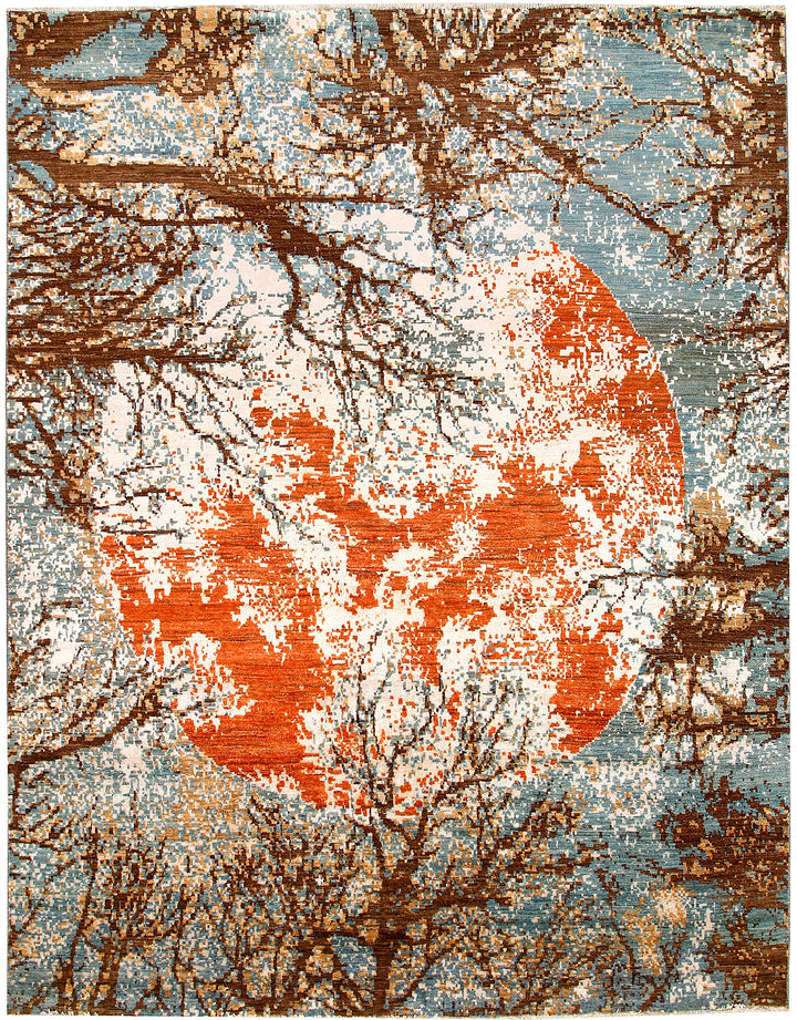 Multi Colored Abstract 7' 11 x 10' 2 - No. 65186 - ALRUG Rug Store