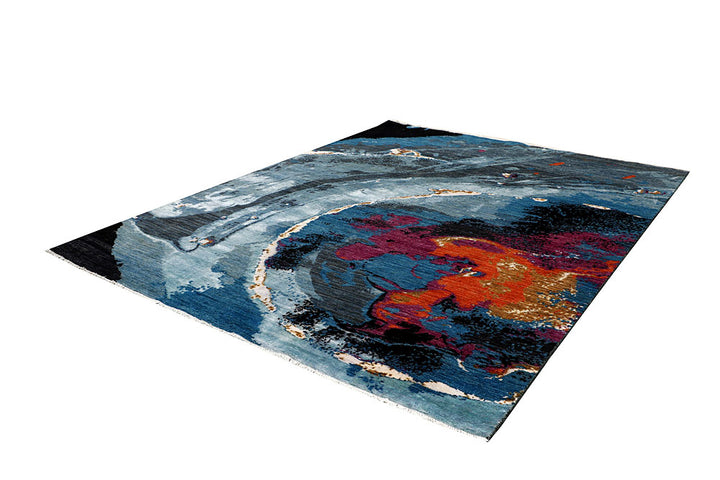 Multi Colored Abstract 8' x 10' 1 - No. 65190 - ALRUG Rug Store