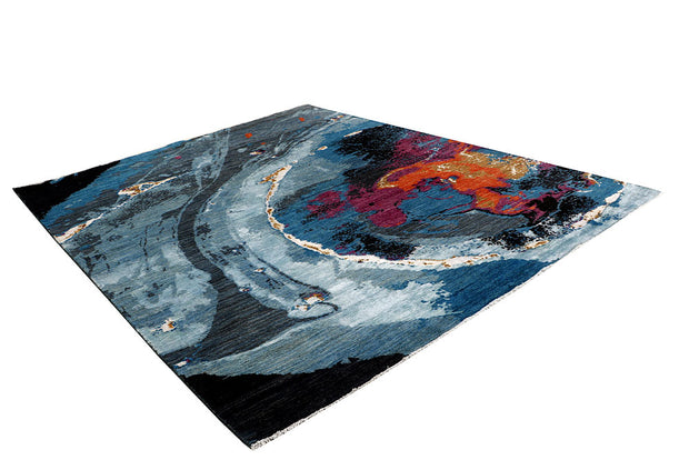 Multi Colored Abstract 8' x 10' 1 - No. 65190 - ALRUG Rug Store