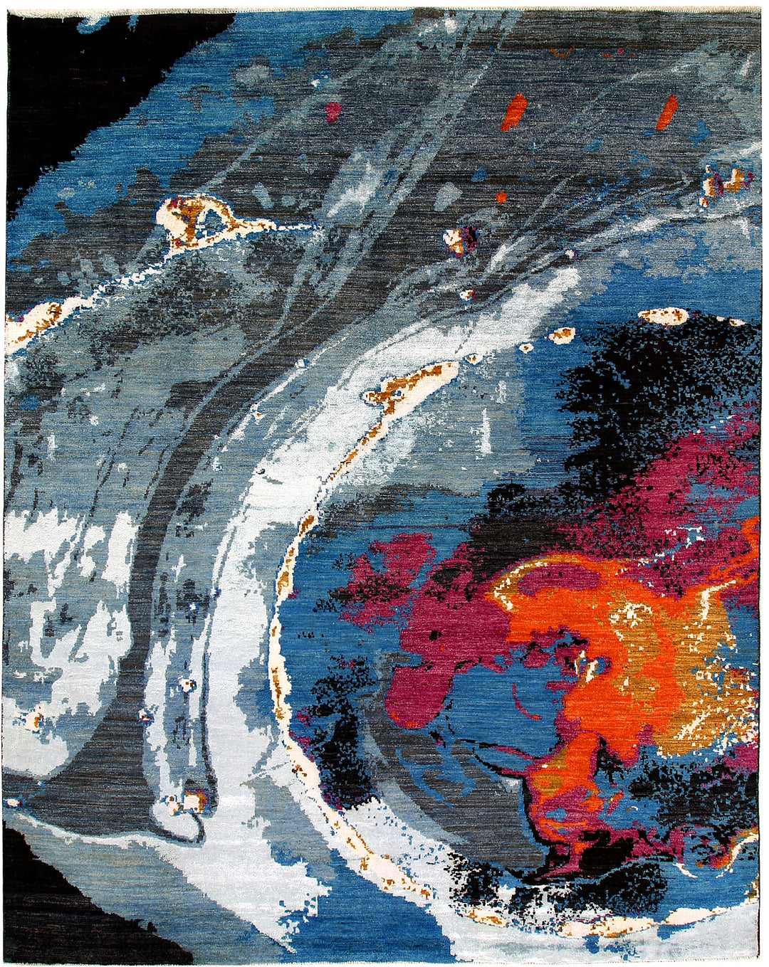 Multi Colored Abstract 8' x 10' 1 - No. 65190 - ALRUG Rug Store