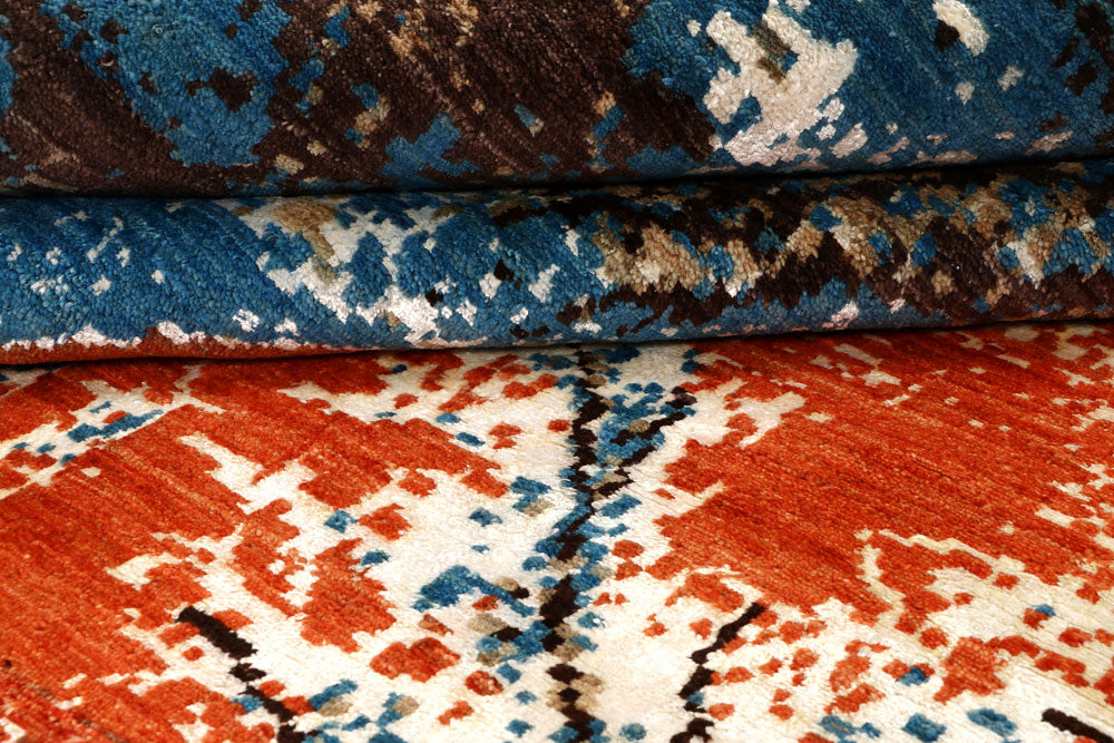 Multi Colored Abstract 8' x 10' 1 - No. 65192 - ALRUG Rug Store