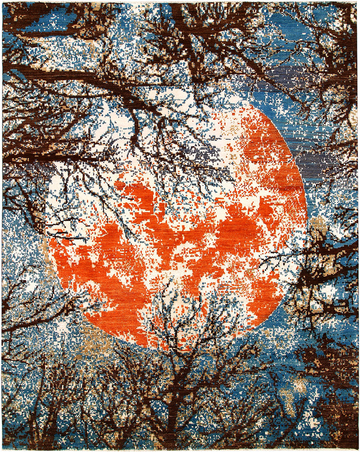 Multi Colored Abstract 8' x 10' 1 - No. 65192 - ALRUG Rug Store