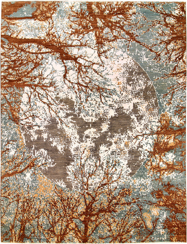 Multi Colored Abstract 8' x 10' 4 - No. 65193 - ALRUG Rug Store